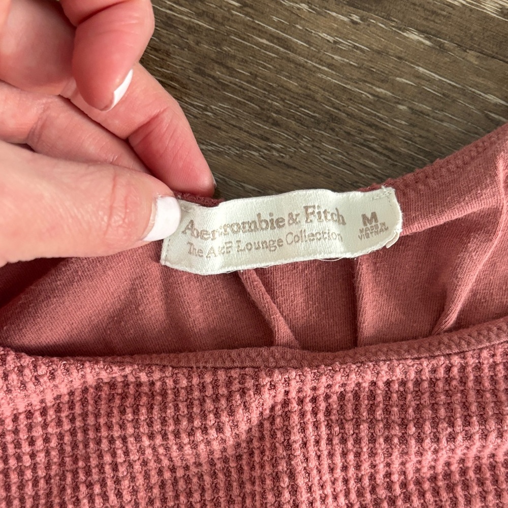 Abercrombie & Fitch Pink Waffle Lounge Set - Picture 5 of 7